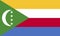 Comoros flag vector.Illustration of Comoros flag.