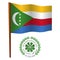 Comoros wavy flag