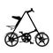 Compact bike silhouette