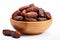 Compact Bowl dried dates. Generate Ai