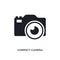 compact camera isolated icon. simple element illustration from electronic stuff fill concept icons. compact camera editable logo