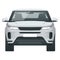 Compact crossover, SUV, 5-door station wagon car. Template vector isolated. View front