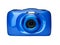 Compact digital camera front view isolated