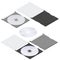 Compact disc isometric detailed set