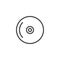 Compact disc line icon