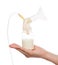 Compact electric breast pump to increase milk supply