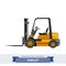 Compact forklift industrial crane