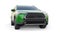 Compact green SUV with a hybrid engine and four-wheel drive for the city and suburban areas on a white isolated