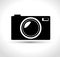 compact photo camera black design graphic