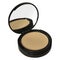 Compact powder in round case with mirror. Cushion face foundation case. Cosmetic beauty make up product package template.