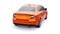 Compact Sports car Family Sedan 3d illustration.