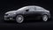 Compact Sports car Family Sedan 3d illustration.