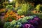 companion planting layout with beneficial plant combinations