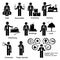 Company Business Assets Pictogram Clipart