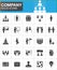 Company, Business people vector icons set