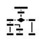 company employee hierarchy glyph icon vector illustration
