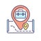 Company location RGB color icon