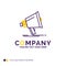 Company Name Logo Design For Bullhorn, digital, marketing, media