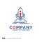 Company Name Logo Design For Launch, mission, shuttle, startup