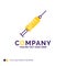 Company Name Logo Design For syringe, injection, vaccine, needle