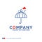 Company Name Logo Design For Umbrella, camping, rain, safety, we