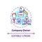 Company owner concept icon