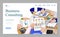 Company Web Profit, Business Consulting Vector