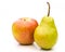 Compare apples with pears - leaning on each other