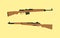 Compare vs versus between usa america m1 garand riffle vs gewehr 43 german