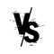 Compared to the screen. VS abstract background. Versus logo against letters for sports and anti-competition. Vector illustration