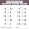 Comparing numbers. Less than, greater than, equal to. Number range up to 20. Worksheets for kids. Preschool, elementary school