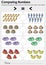 Comparing Numbers worksheet for education. - Compare the groups in each row and write the correct sign in the middle.