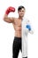 Comparison of dentist and boxer`s profession outlook.