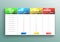 Comparison pricing list. Set offer tariffs. ui ux vector banner for web app. set pricing table, order, box, button. Comparing