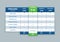 Comparison pricing table list. Comparing price banner product plan chart, unlimited menu planning with discount box, infographic