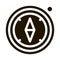 Compass Alpinism Course Detector Tool glyph icon