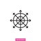 Compass arrow icon vector design template