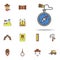compass colored icon. Wild West icons universal set for web and mobile
