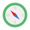 Compass, directional tool Vector icon which can easily modify