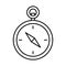 Compass, directional tool Vector Icon which can easily modify