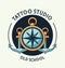 Compass guide tattoo studio image artistic