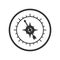 Compass icon, simple design for website or app, simple design