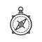 Compass - line design single isolated icon