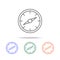 Compass line icon. Elements of journey in multi colored icons. Premium quality graphic design icon. Simple icon for websites, web