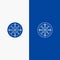 Compass, Location, Navigation, Navigator, Position Line and Glyph Solid icon Blue banner Line and Glyph Solid icon Blue banner