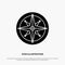 Compass, Location, Navigation, Navigator, Position solid Glyph Icon vector