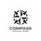 Compass logo design concept related to adventure, nautical, direction or travel