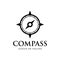 Compass logo design concept related to adventure, nautical, direction or travel