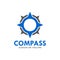 Compass logo design concept related to adventure, nautical, direction or travel