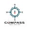 compass logo, icon and symbol. ilustration design